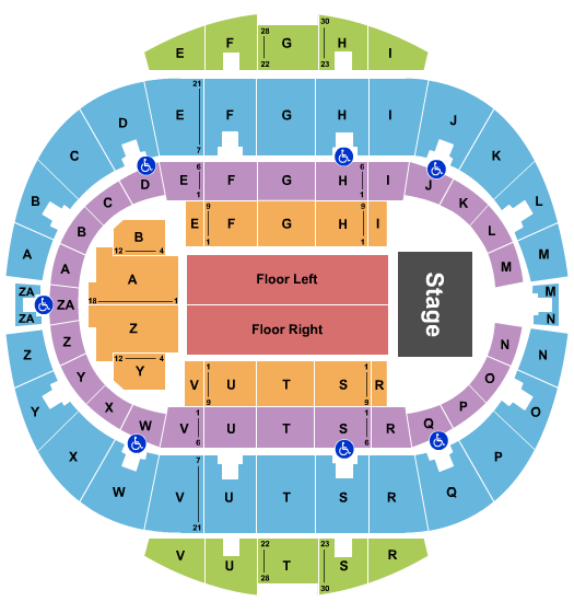 Hampton Coliseum seating chart