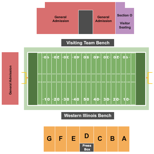 Hanson Field seating chart