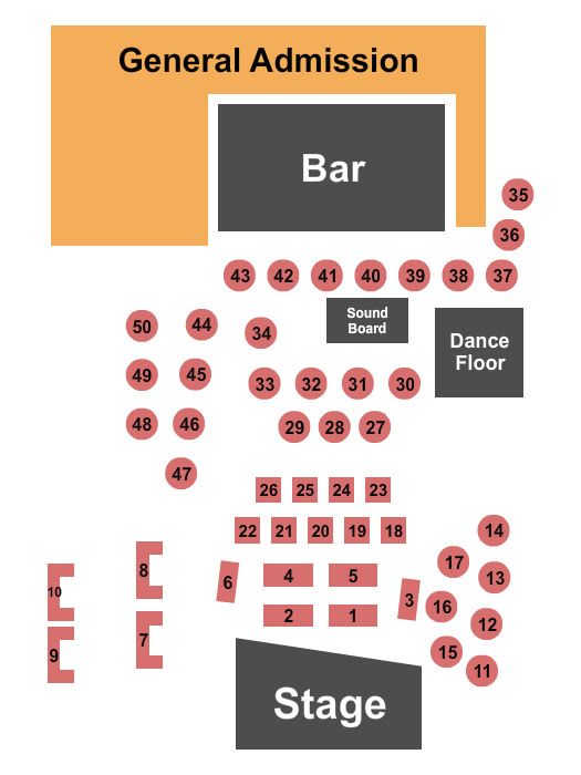 Hard Rock Cafe Las Vegas seating chart