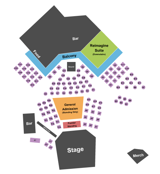 Haute Spot seating chart