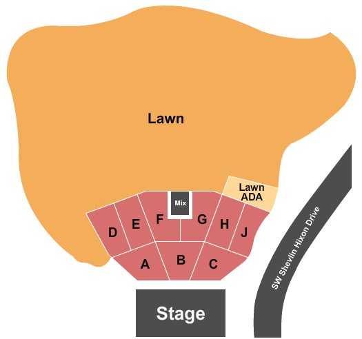 Hayden Homes Amphitheater seating chart