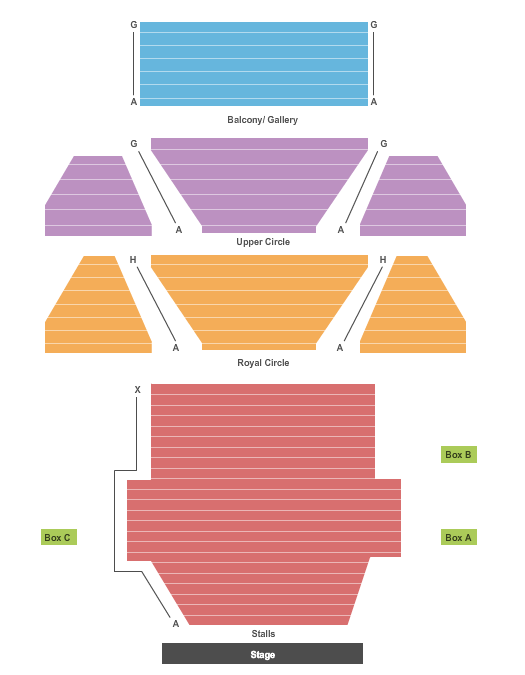 Haymarket Theatre Royal seating chart