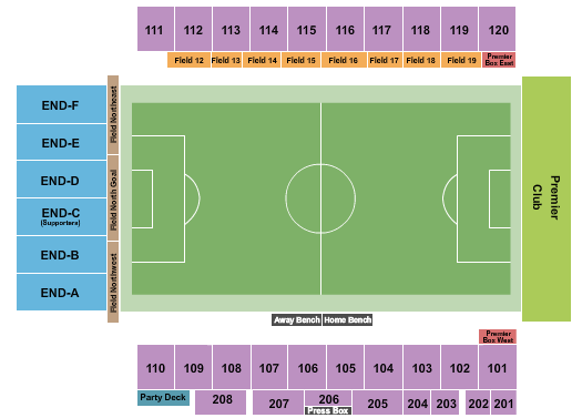Heart Health Park seating chart