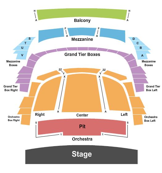 HEB Performance Hall At Tobin Center for the Performing Arts seating chart