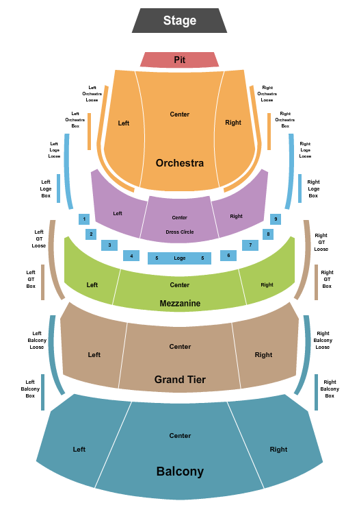 Helen DeVitt Jones Theater At The Buddy Holly Hall seating chart