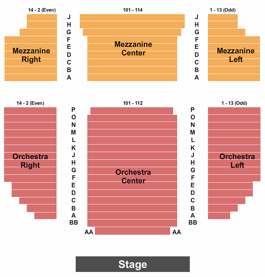 Helen Hayes Theatre seating chart