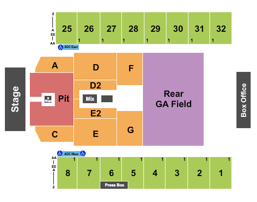 Hersheypark Stadium seating chart