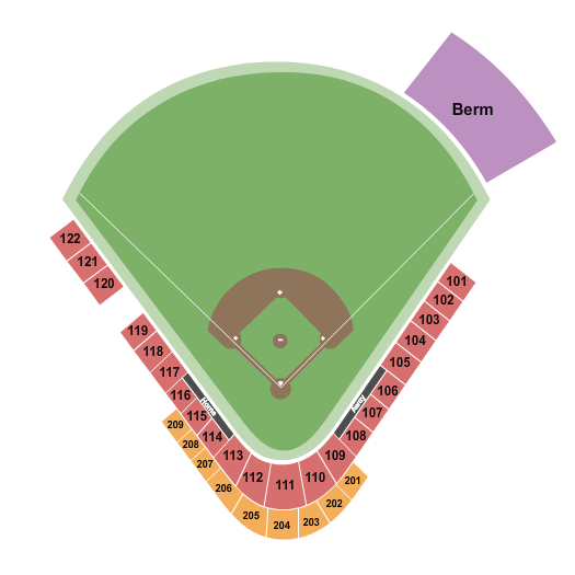 Hillsboro Ballpark seating chart