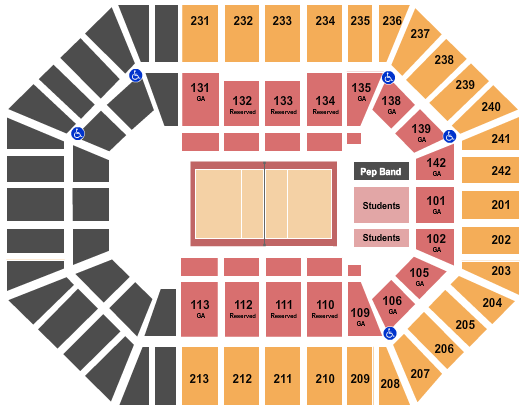 Hilton Coliseum seating chart