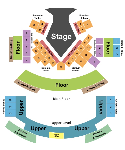 Hippodrome - London seating chart