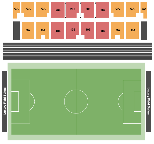 Hodges Stadium seating chart