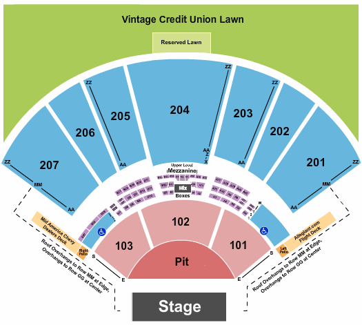 Hollywood Casino Amphitheatre - MO seating chart