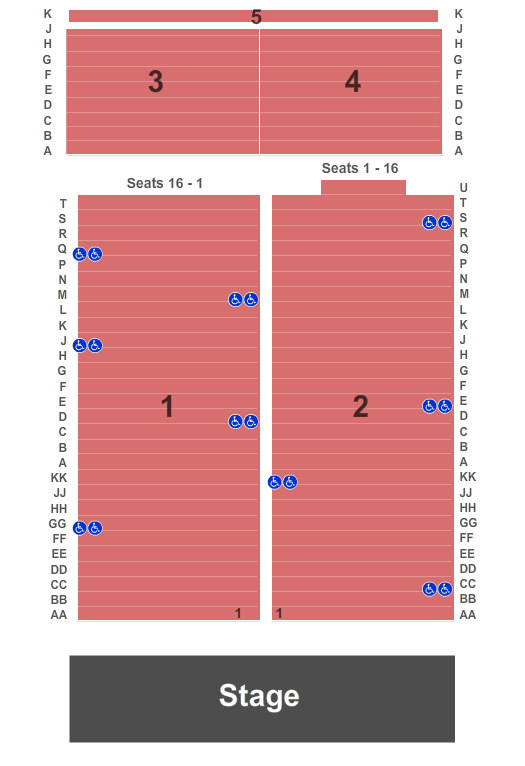 Hollywood Casino at Charles Town Races seating chart