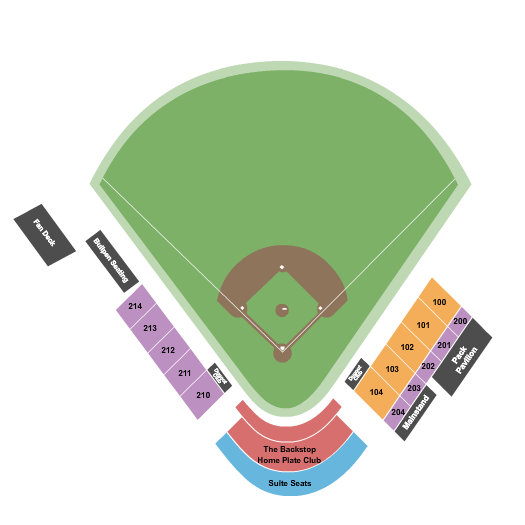 Homer Stryker Field seating chart