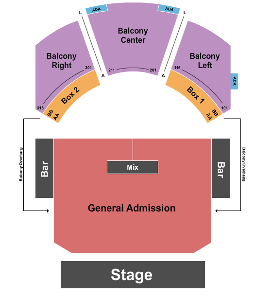 House Of Blues - Dallas seating chart