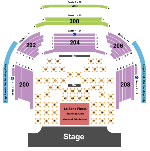 House Of Blues - Las Vegas seating chart