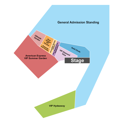 Hyde Park - London seating chart