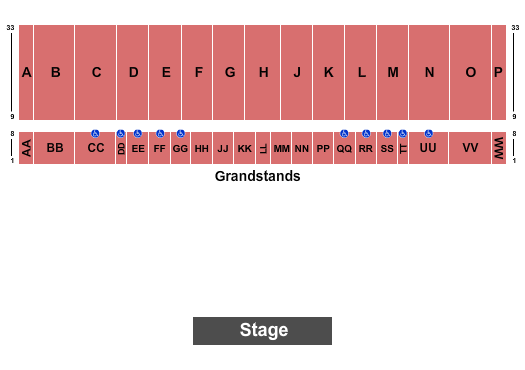 Illinois State Fairgrounds seating chart