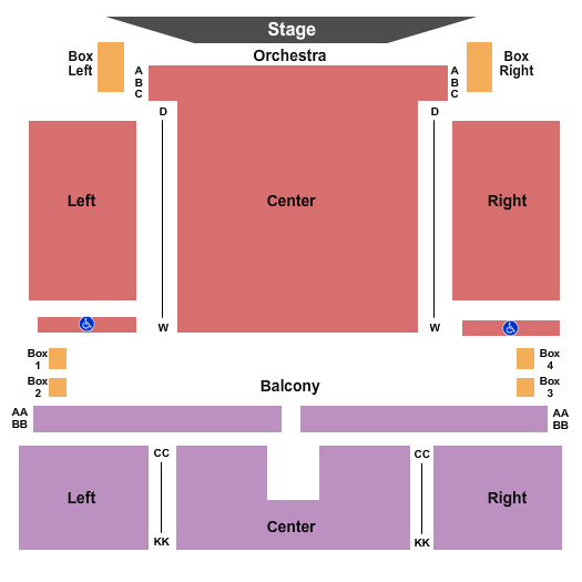 Imperial Theatre - Saint John seating chart