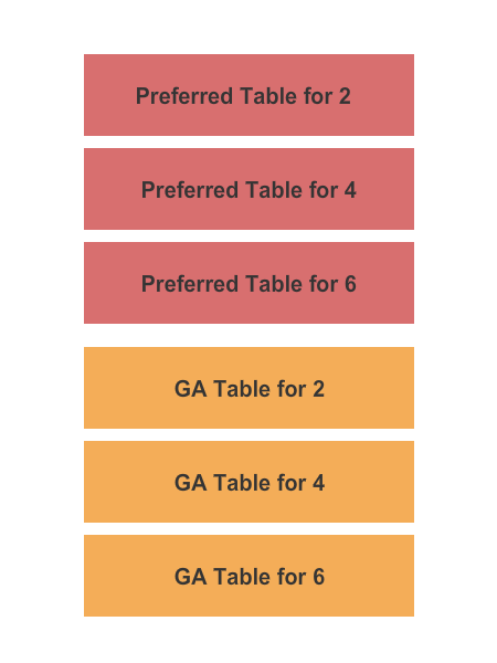 Improv Comedy Club - Addison seating chart