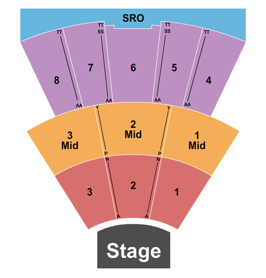 Iroquois Amphitheater seating chart