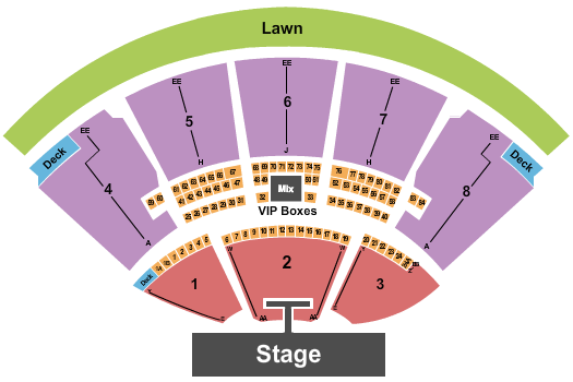 iTHINK Financial Amphitheatre seating chart