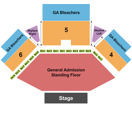 Jacobs Pavilion seating chart
