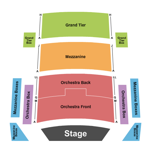 Jacoby Symphony Hall At Jacksonville Center for the Performing Arts seating chart