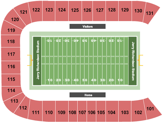 Jerry Richardson Stadium seating chart