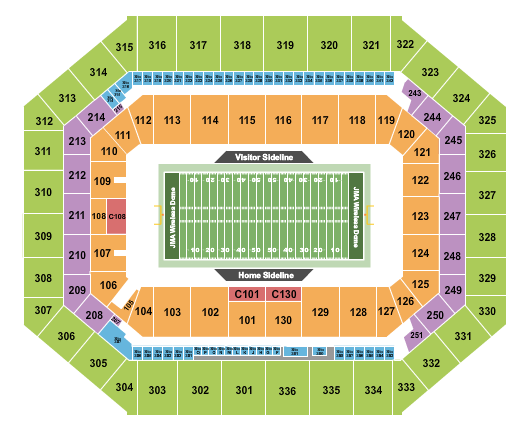 JMA Wireless Dome seating chart