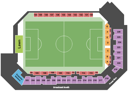 Joe Davis Stadium seating chart