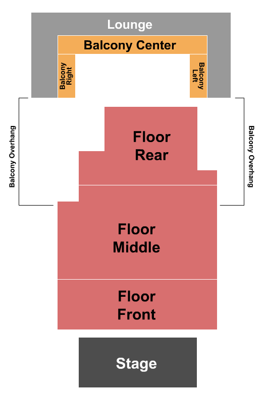 John, James and Clara Knight Stage seating chart