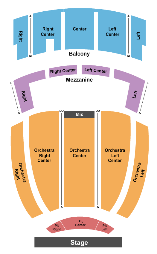 Johnny Mercer Theatre seating chart
