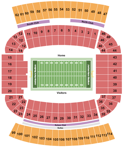 Jordan-Hare Stadium seating chart