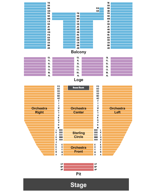 Journey Bank Community Arts Center seating chart