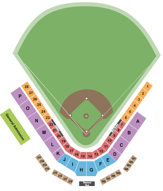 Judy Johnson Field At Daniel S. Frawley Stadium seating chart