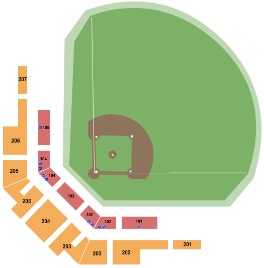 Kapco Park seating chart