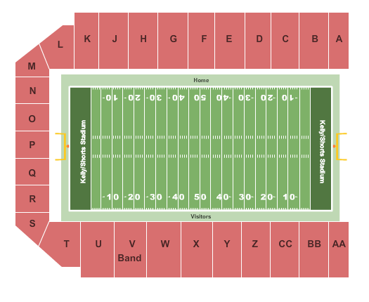 Kelly/Shorts Stadium seating chart