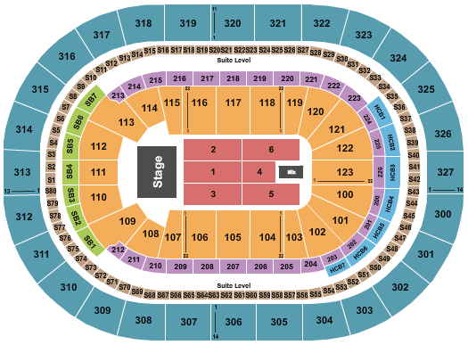 KeyBank Center seating chart