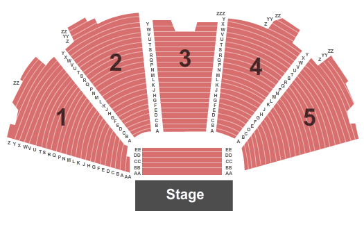 Kiva Auditorium seating chart