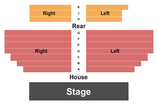 Kweskin Theatre seating chart