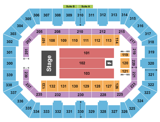 La Crosse Center seating chart