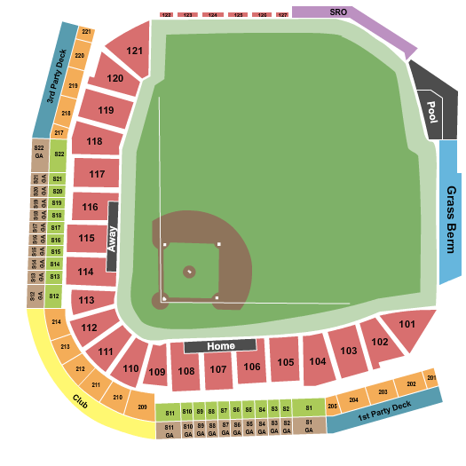 Las Vegas Ballpark seating chart