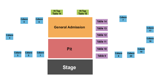Lazy Gators seating chart