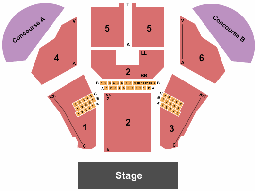 Leader Bank Pavilion seating chart