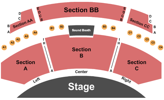 Legends in Concert Theater seating chart