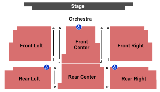 Leo J. Welder Center for the Performing Arts seating chart
