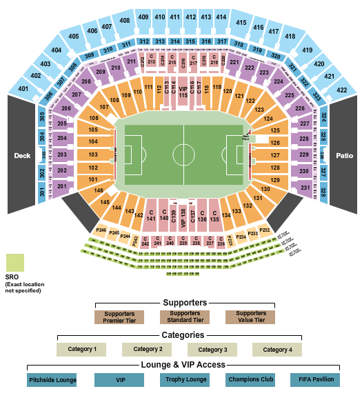 Levi's Stadium seating chart