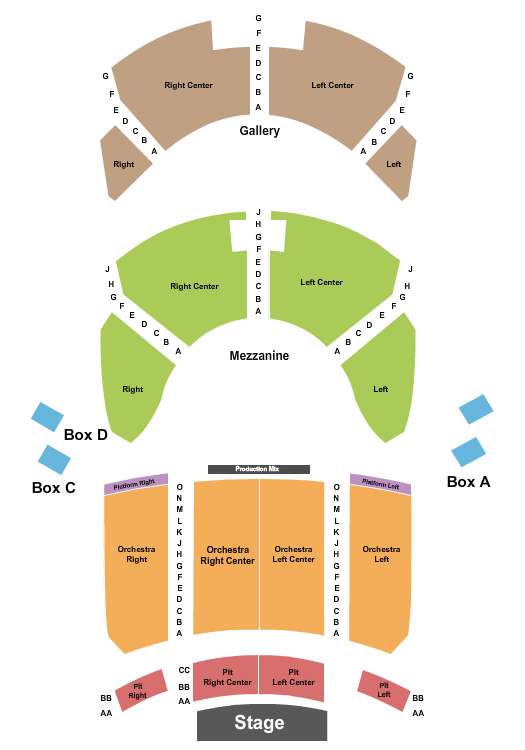 Lexington Opera House seating chart