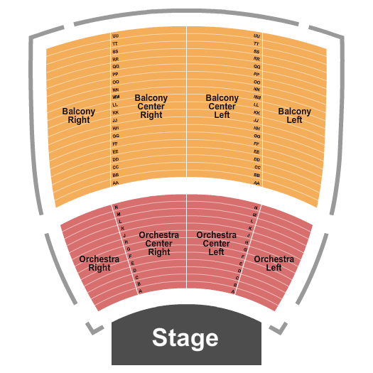 Lisner Auditorium seating chart